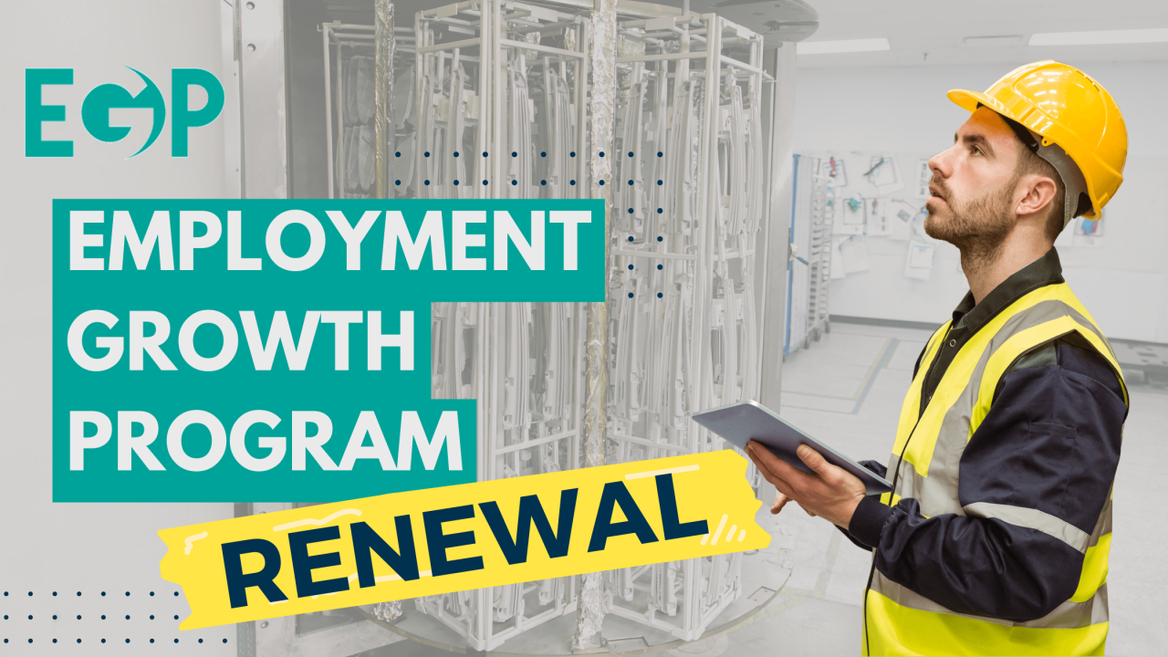 The Employment Growth Program: Renewal & Updates!